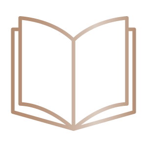 Gold gradient book icon