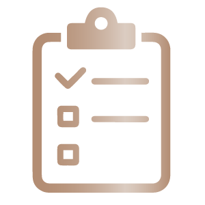 Gold gradient icon - clipboard